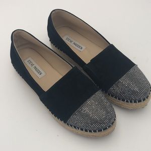 Steve Madden Pulse Suede Rhinestone Espadrilles